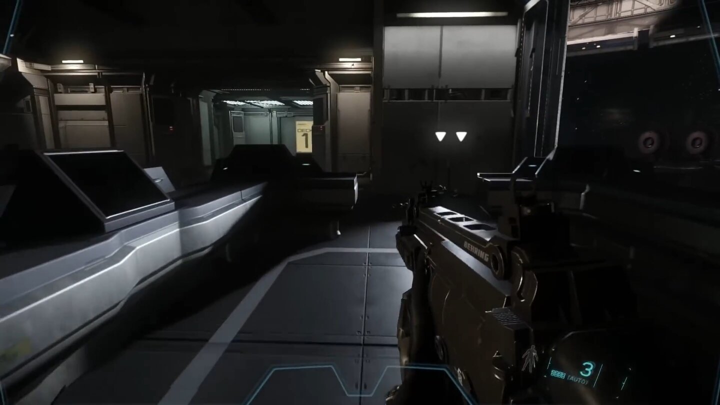 Star Citizen: Alpha 2.0Das Constellation-Team wird auf der Sicherheitsstation Kareah von Piraten attackiert.