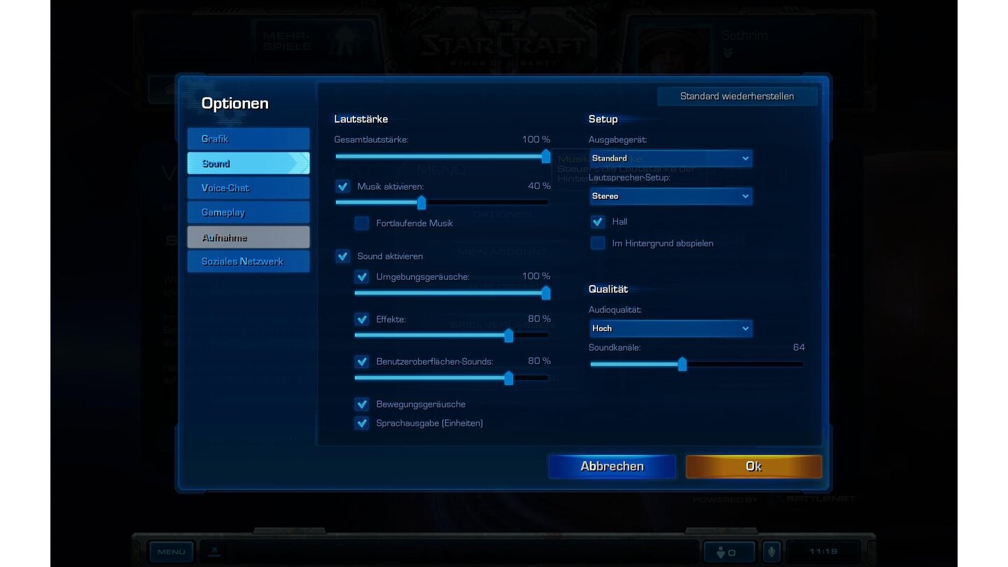 StarCraft 2 - Beta-ScreenshotsDas Spiel bietet auch einen integrierten Voice-Chat.