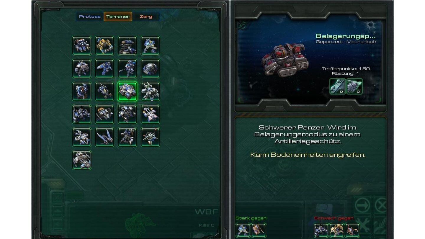 StarCraft 2 - Einheiten aus der BetaTerraner: Belagerungspanzer (beweglich)