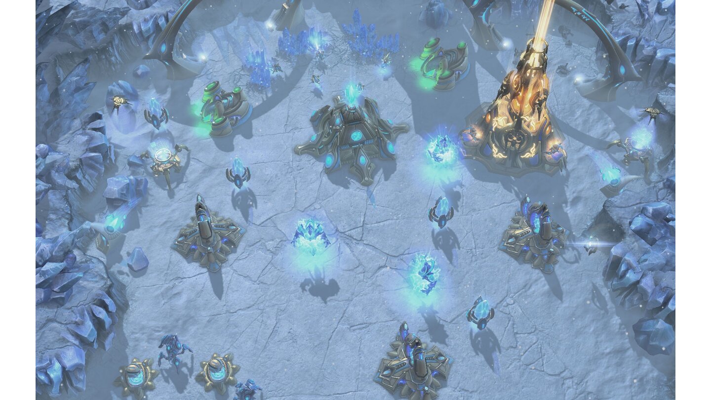 StarCraft 2: Heart of the SwarmDie Protoss-Basis auf Kaldir.