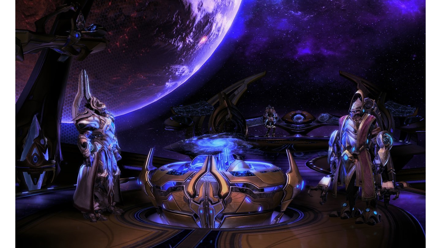 Starcraft 2: Legacy of the VoidAuf der Galaxieskarte starten wir den nächsten Einsatz. Mal sehen, ob wir wie in Wings of Liberty zwischen mehreren Alternativen wählen dürfen.
