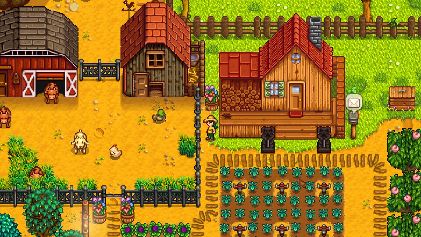 Stardew ValleyBis unser Hof so aussieht, vergeht eine ganze Weile - der Einstieg ist etwas schleppend.