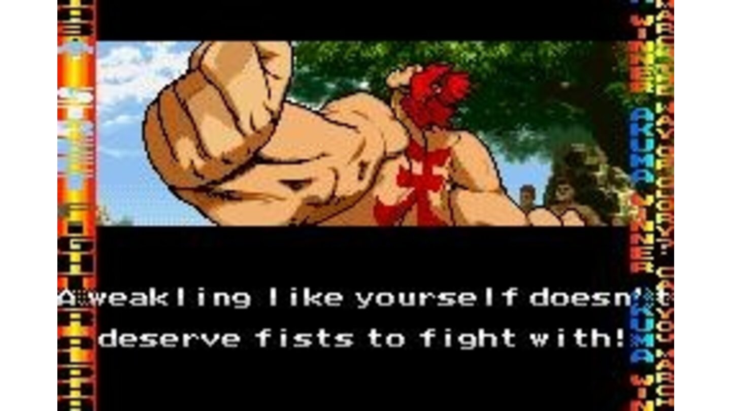 After the fight, your fighter say some words...
