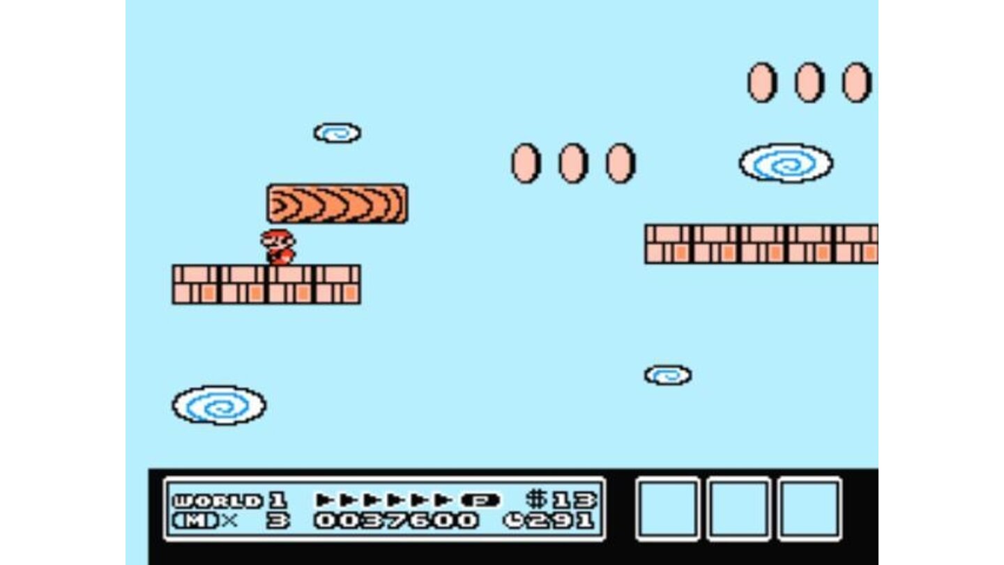 A nasty scrolling level with falling bridges