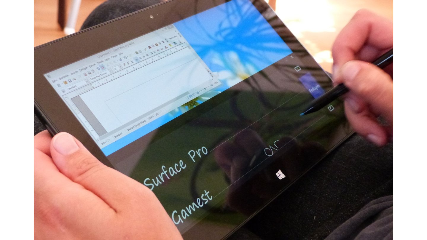 Surface Pro - Texteingabe per Stylus