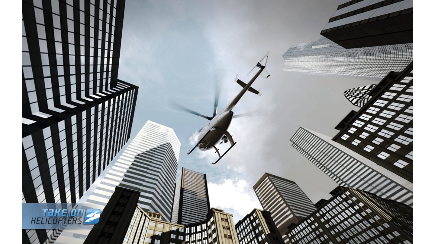 Take On HelicoptersDas Stadtzentrum von Seattle ist eines der beiden Einsatzgebiete von Take On Helicopters.
