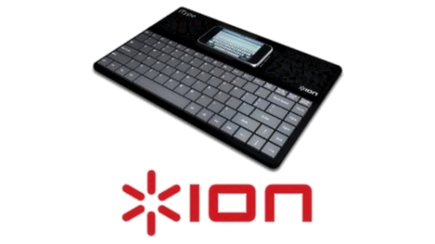 Dagegen ist dieses Tastaturdock, das wohl schlappe zehn Mal größer ist als das iPhone, ein tatsächlich erhältliches Produkt.