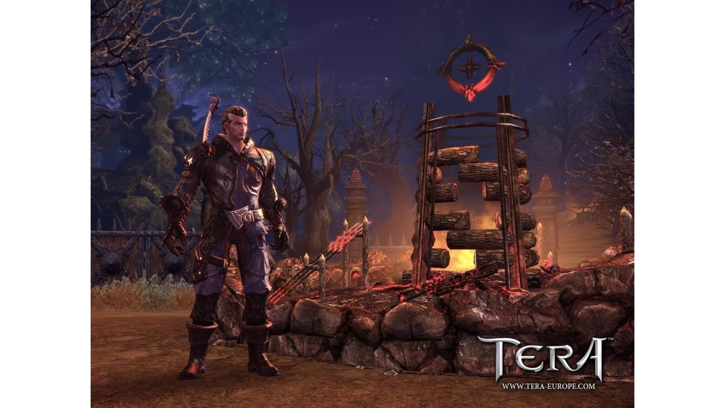 T.E.R.A.Screenshot zeigt das Lagerfeuer