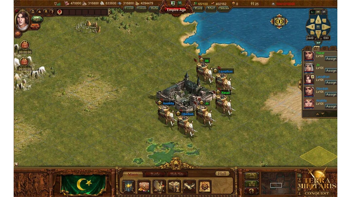 Terra MilitarisScreenshot von der »Conquest«-Erweiterung