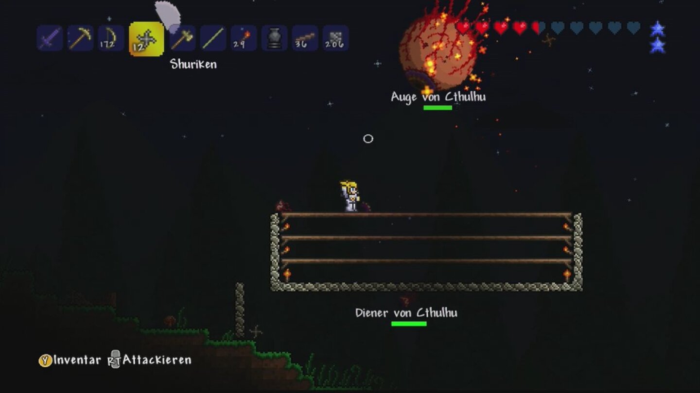 Terraria (PSN/XBLA)Die Bossgegner sind ziemlich schwierig und sollten erst erledigt werden, wenn die Ausrüstung stimmt.