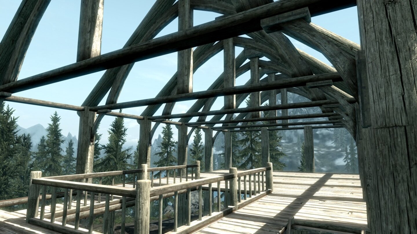 The Elder Scrolls 5: Skyrim - Heartfire-DLCWie es sich für ein herrschaftliches Anwesen gehört, bauen wir mehrstöckig.