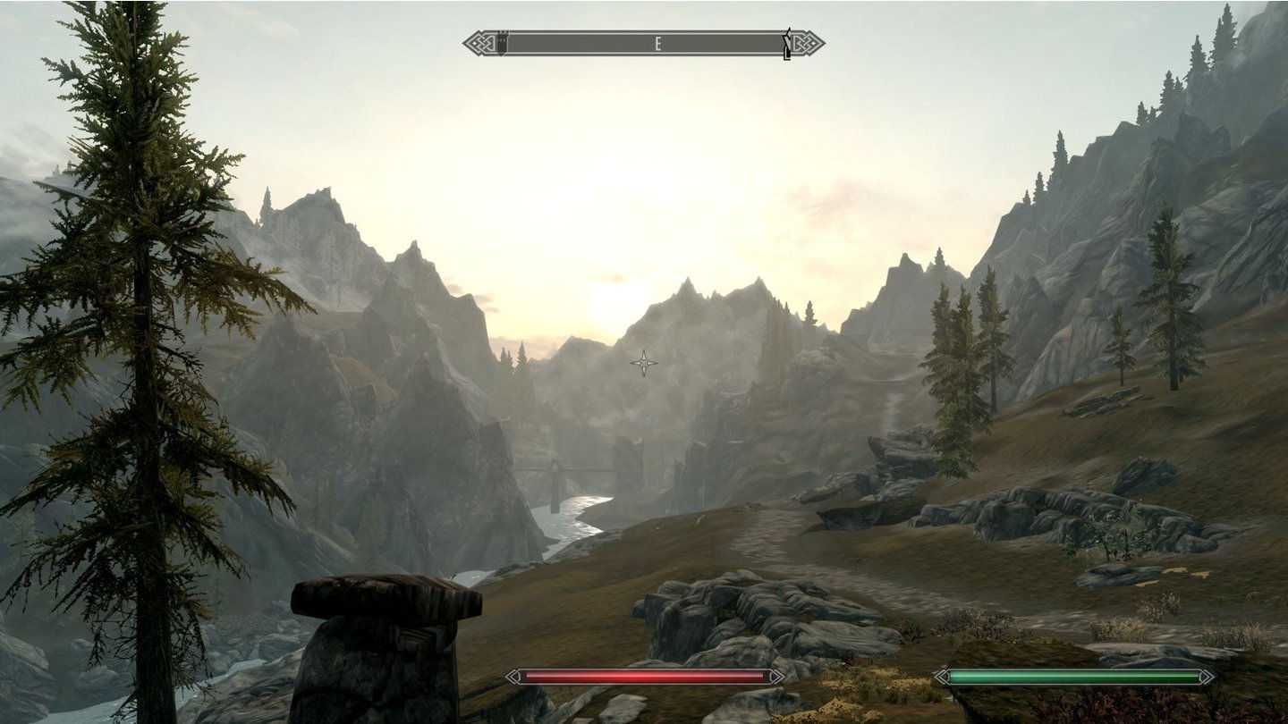The Elder Scrolls 5: Skyrim (PC-Version)Wer sich die gewundenen Bergpfade hinauf traut ...