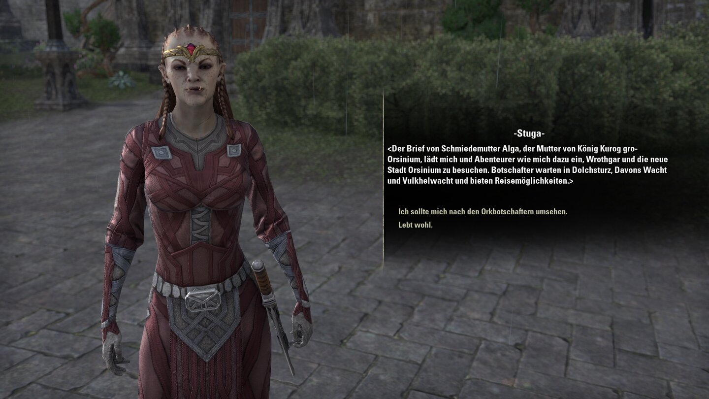 The Elder Scrolls Online: Orsinium DLCIn Dolchsturz, Davons Wacht oder Vulkhelwacht gibt es die erste Quest. Sie führt schließlich in das neue Gebiet von Orsinium.