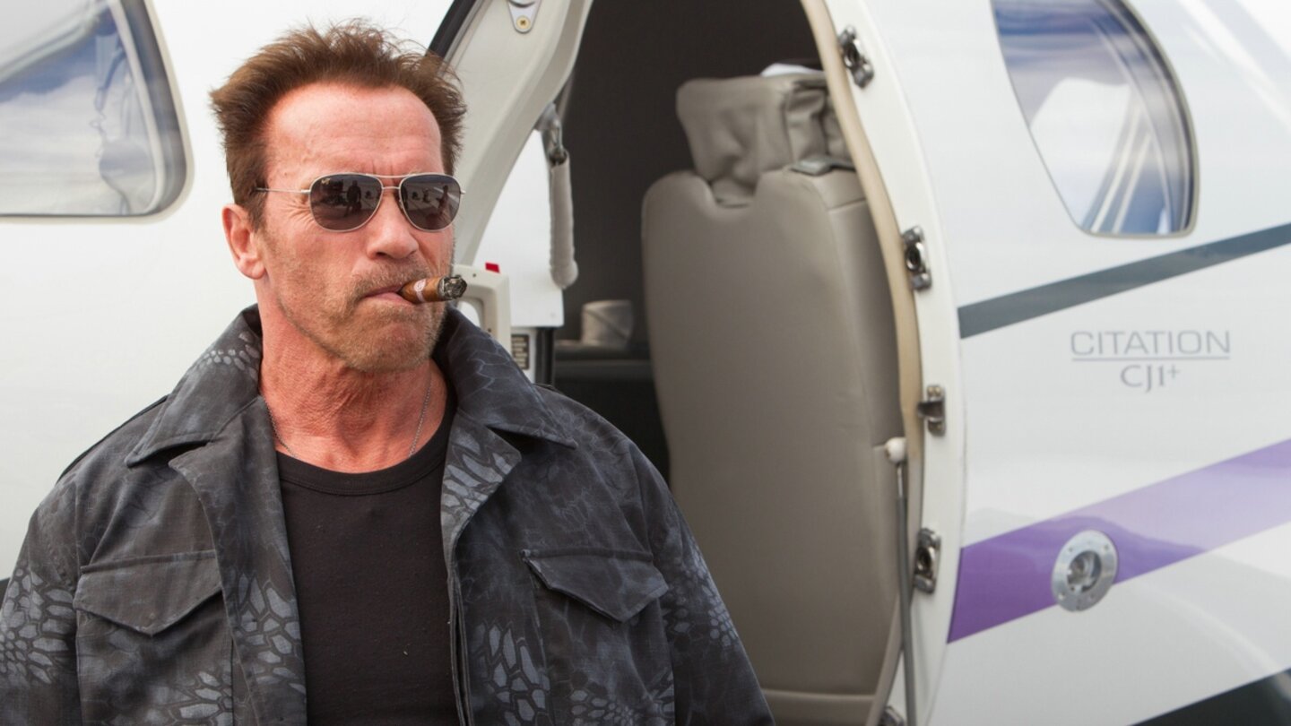 The Expendables 3Ist abermals dabei, hat aber nur kurze Szenen - Arnold Schwarzenegger.