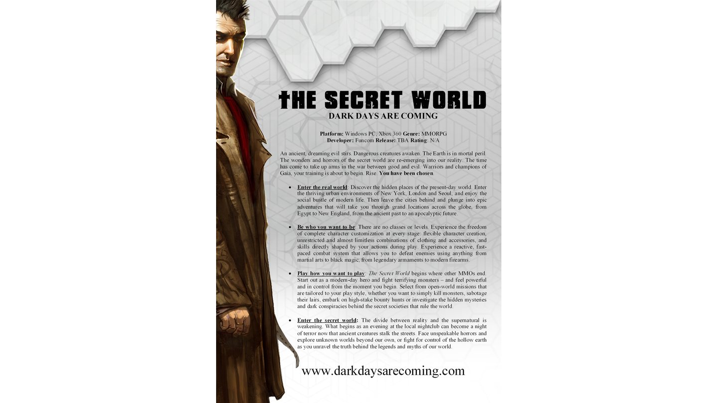 The Secret World - Factsheet
