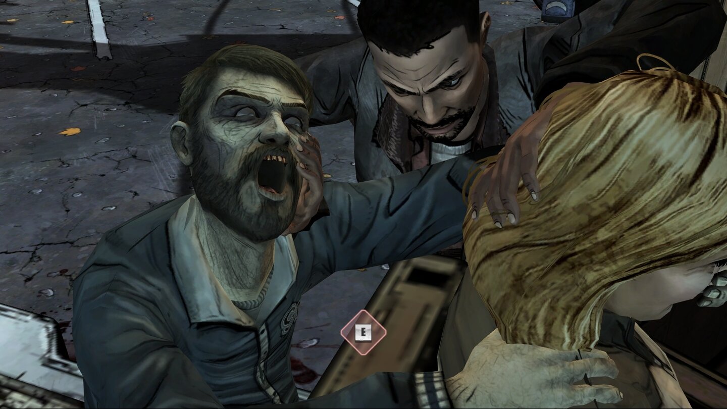 The Walking Dead: Episode 2Zombies wehren wir wie gehabt im Zuge von Quicktime-Events ab.