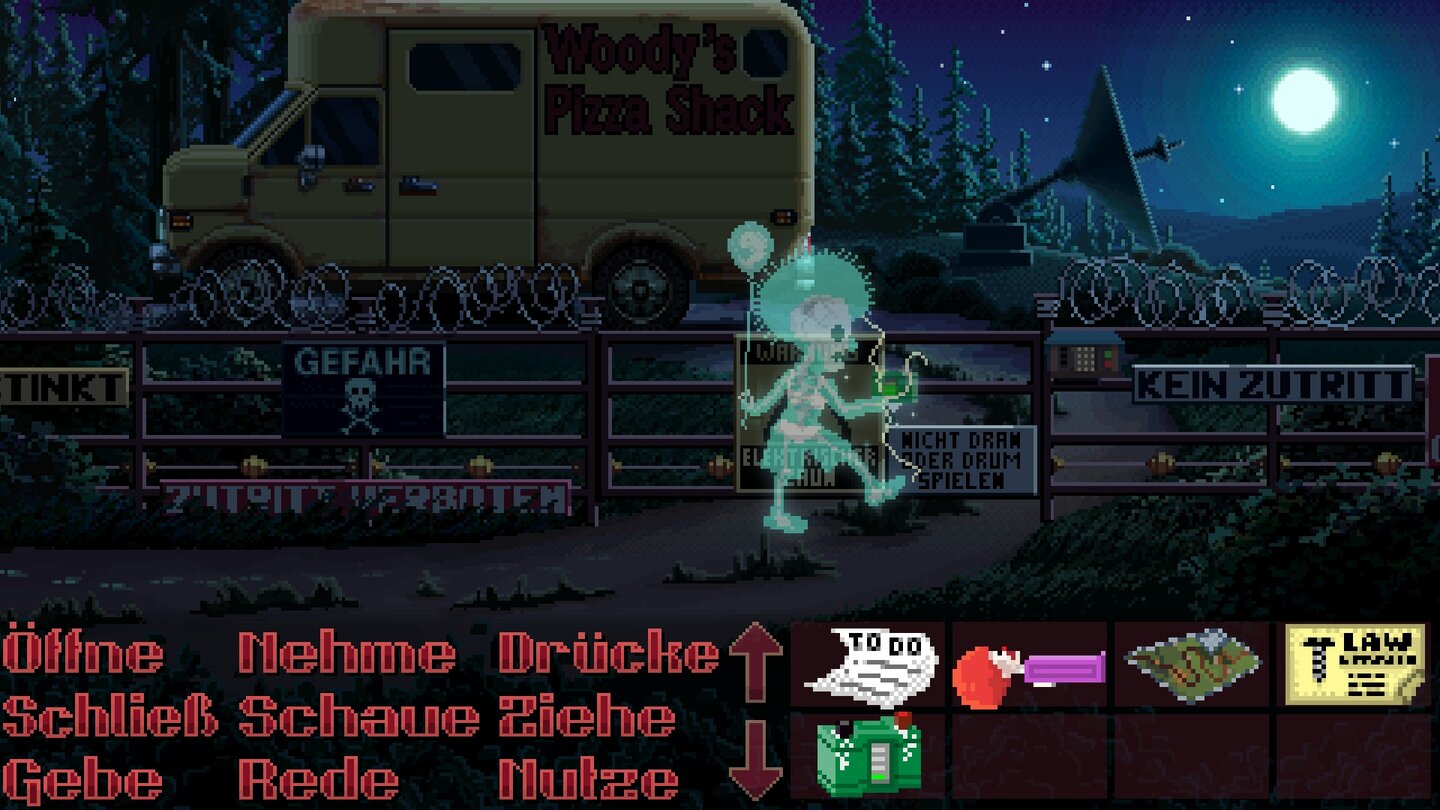 Thimbleweed ParkScreenshots aus der deutschen Version