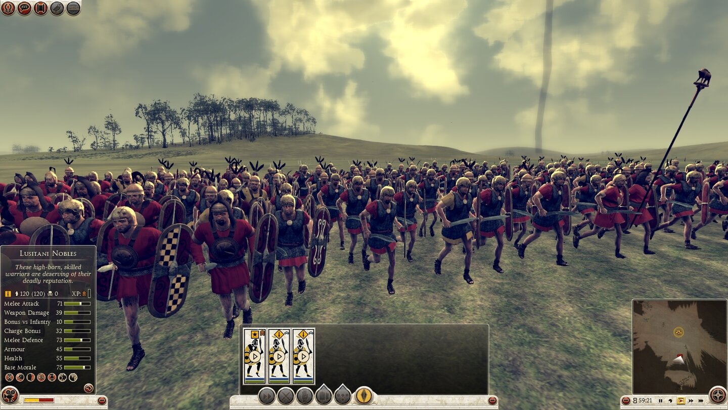 Total War: Rome 2 - Screenshots zum DLC Hannibal at the GatesDie iberischen Arevaker beim Angriff - sie stellen eine der neuen Fraktionen und sind ein zivilisiertes, keltisches Volk mit starker Infanterie.