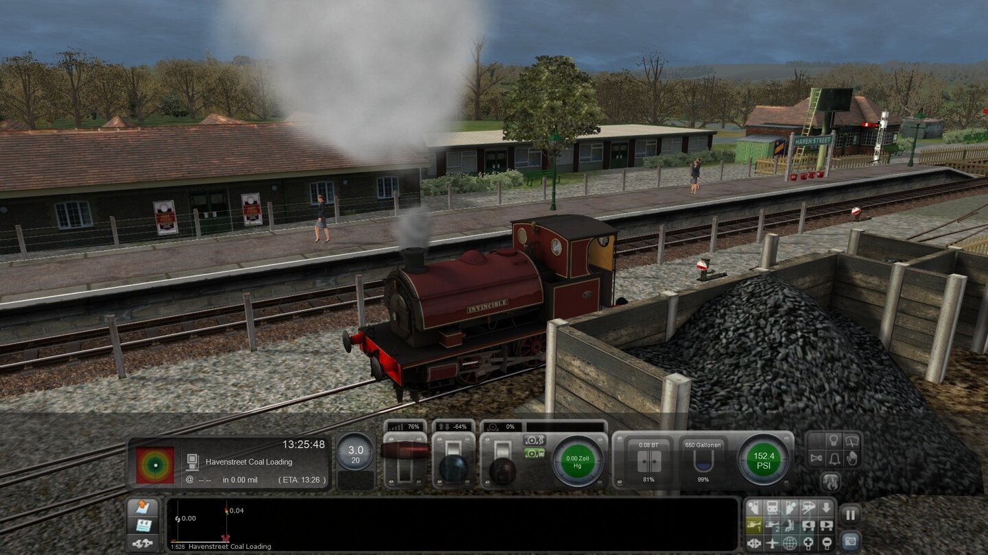 Train Simulator 2013Schritt 1: Kohle auffüllen.