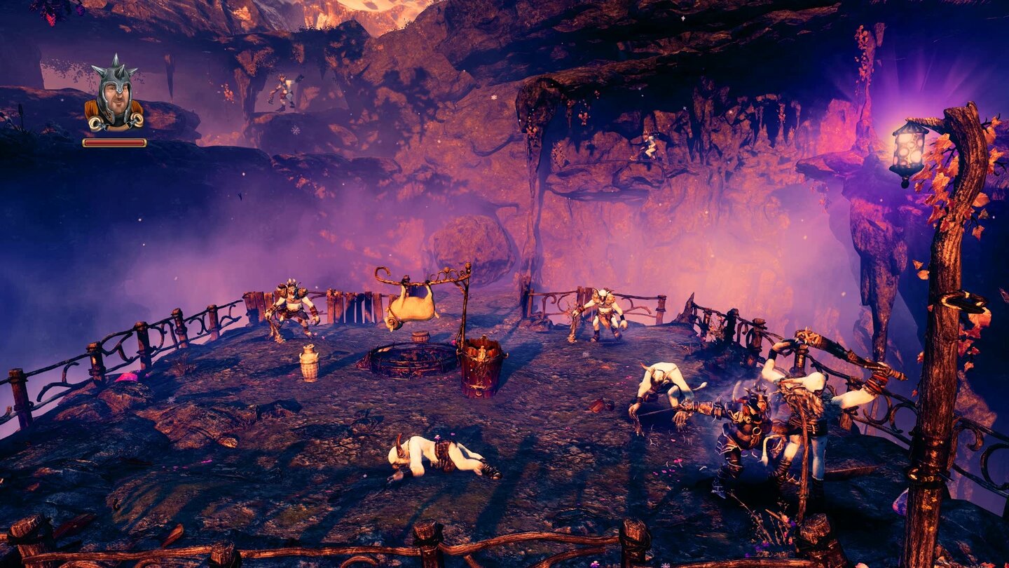 Trine 3: Artifacts of PowerIn den Challenge-Karten gibt's spezielle Kampfarenen, in denen wir nichts machen außer kämpfen.