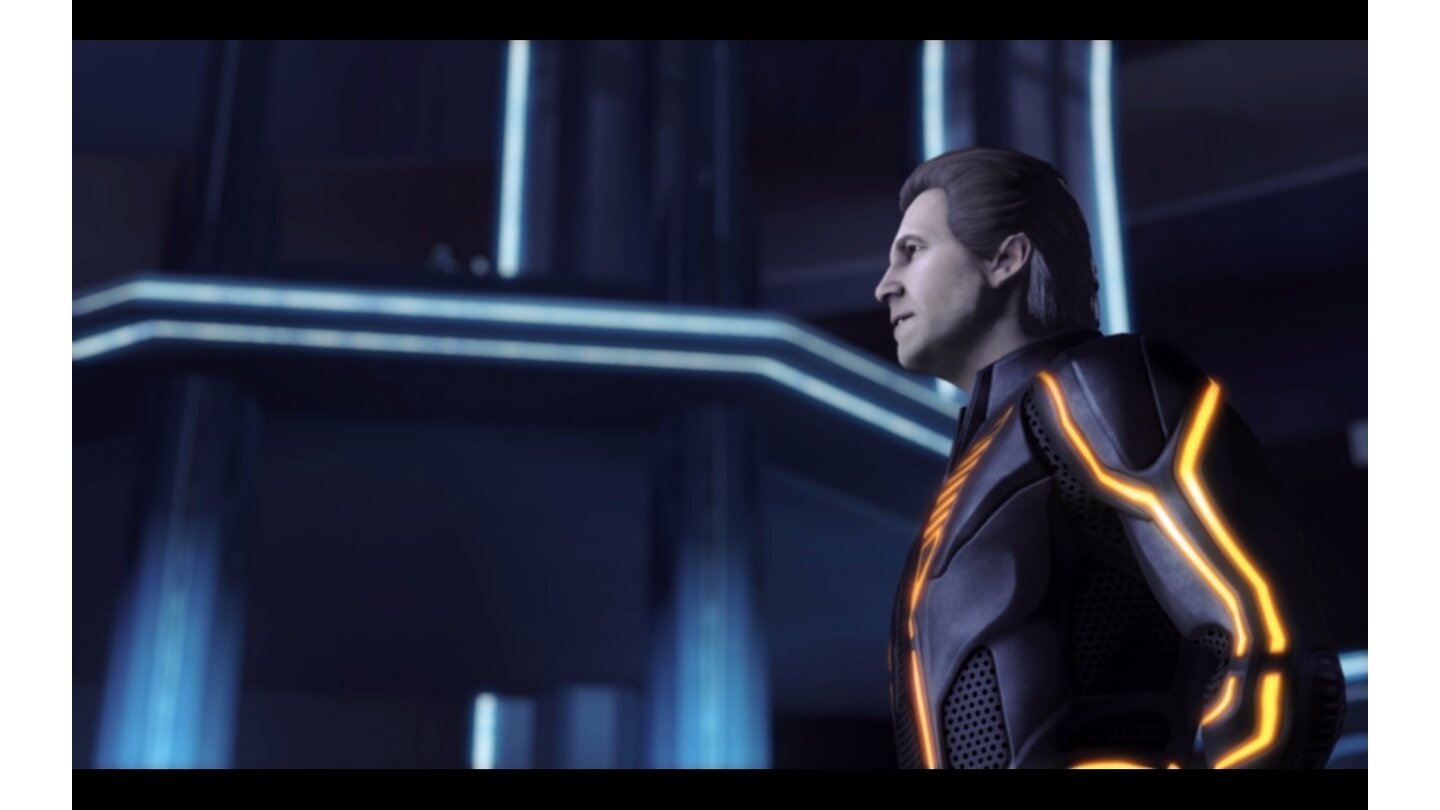 Tron: EvolutionKevin Flynn (oder seine Programmversion Clu) sieht im Spiel manchmal wirklich aus wie Jeff Bridges.