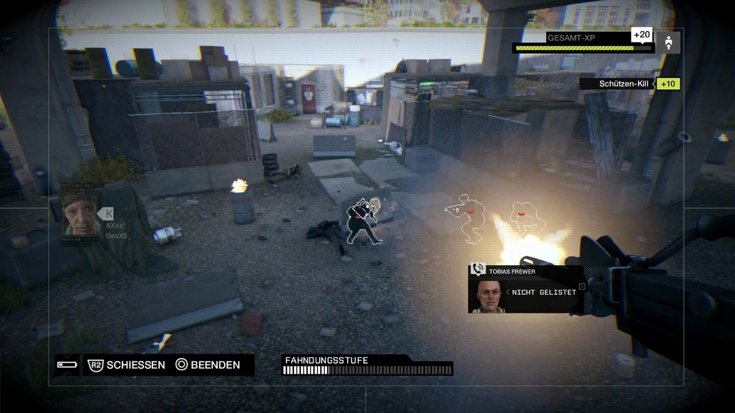 Watch Dogs - Screenshots aus dem DLC Bad Blood...und fallen damit unseren Angreifern in den Rücken.