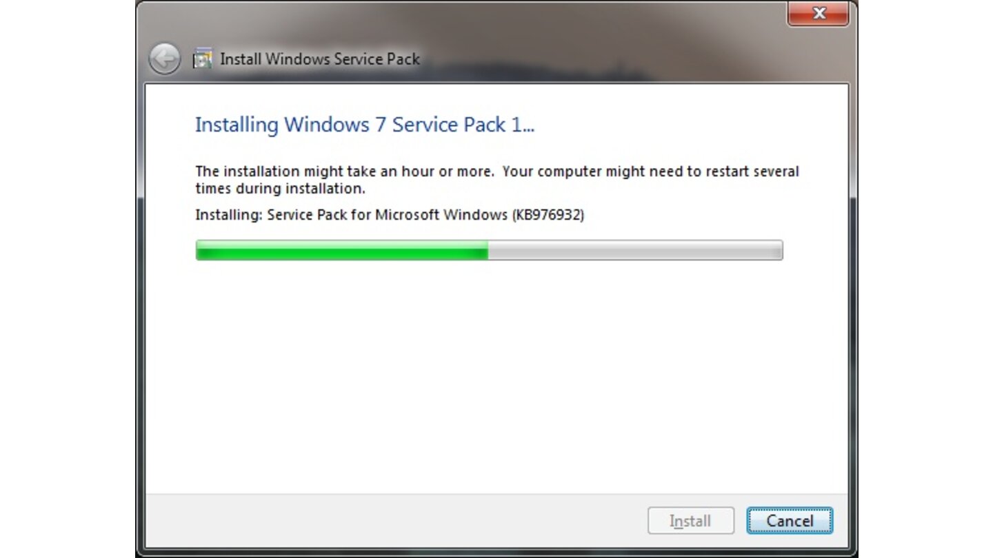 Windows 7 Service Pack geleakte Beta