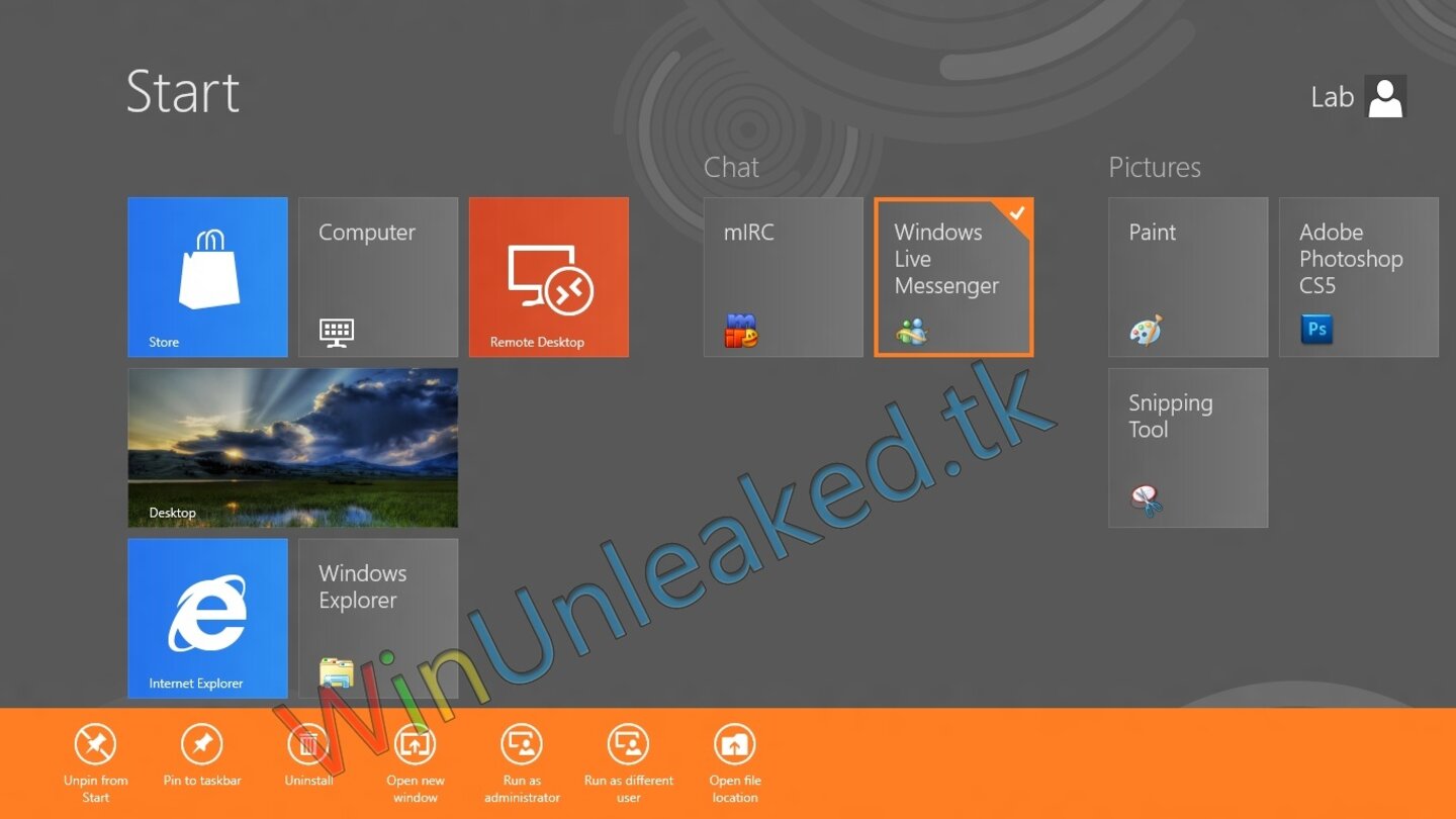 Windows 8 Beta Screenshots