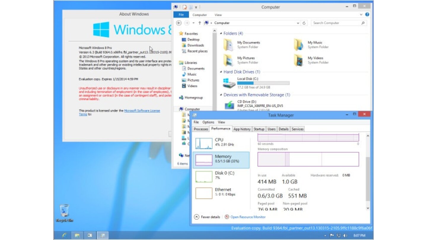 Windows Blue Build 9364 Leak