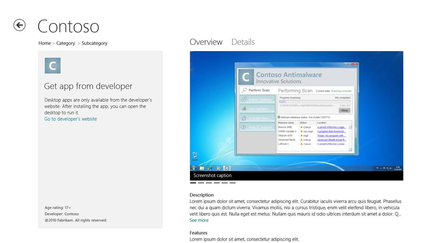 Windows Store Screenshots