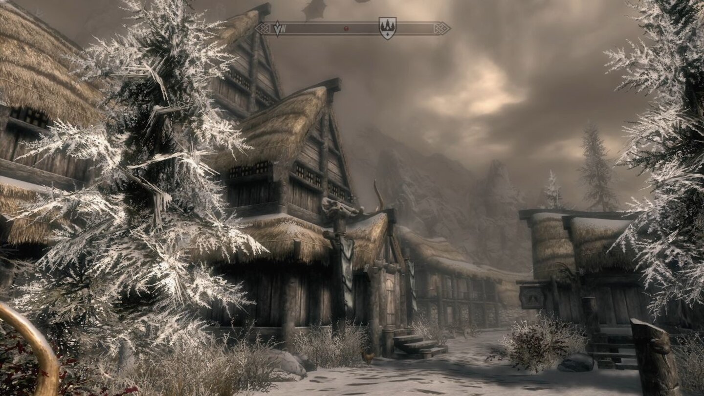 The Elder Scrolls 5: Skyrim - Hauptstädte: WinterfesteVor vielen Jahren versank ein Großteil der Stadt im Meer, lediglich die Akademie blieb völlig unversehrt.