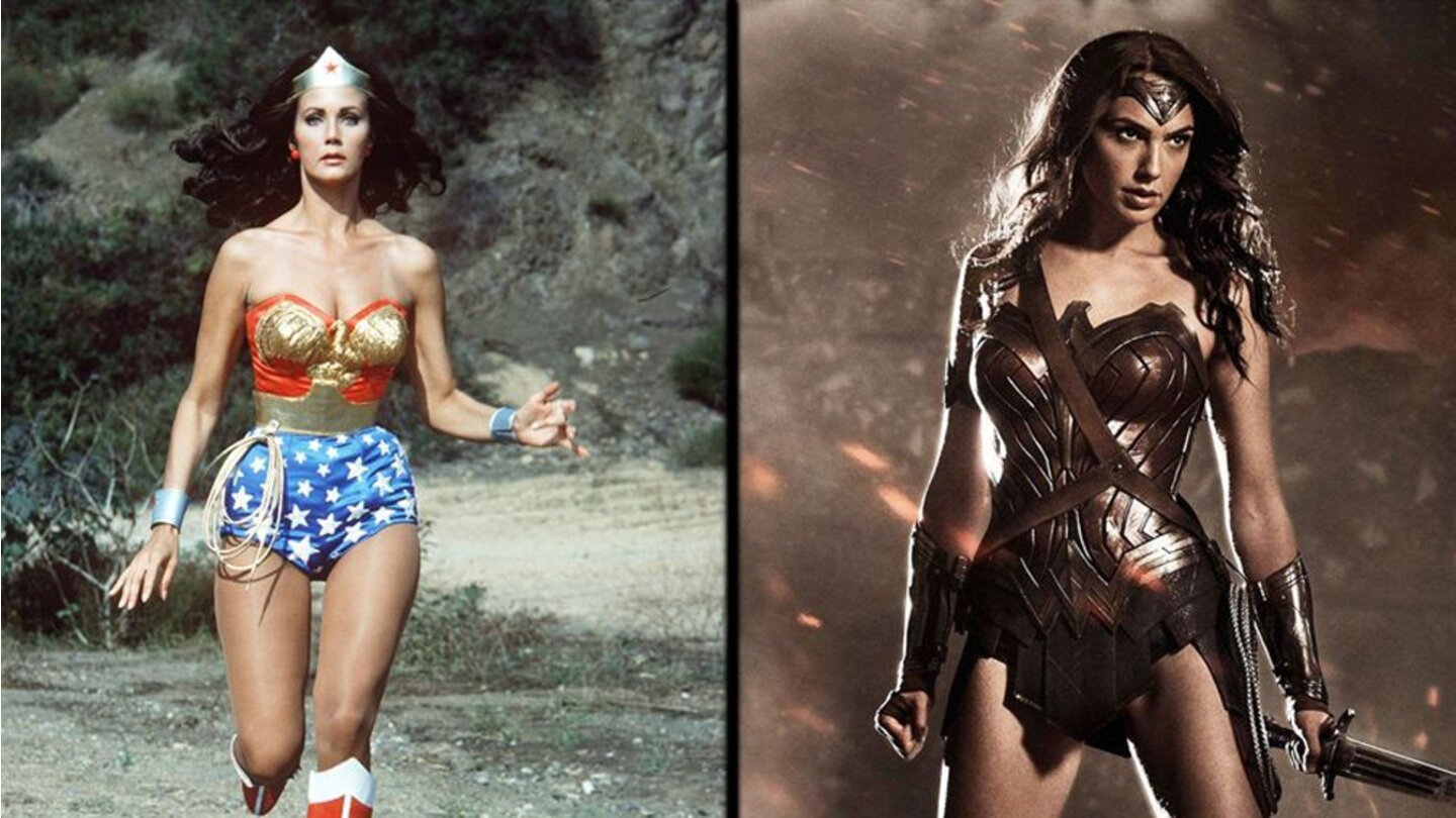 Wonder Woman
Lynda Carter in Wonder Woman (1975 bis 1979) und Gal Gadot in Batman v Superman: Dawn of Justice (2016).
©Warner / Warner