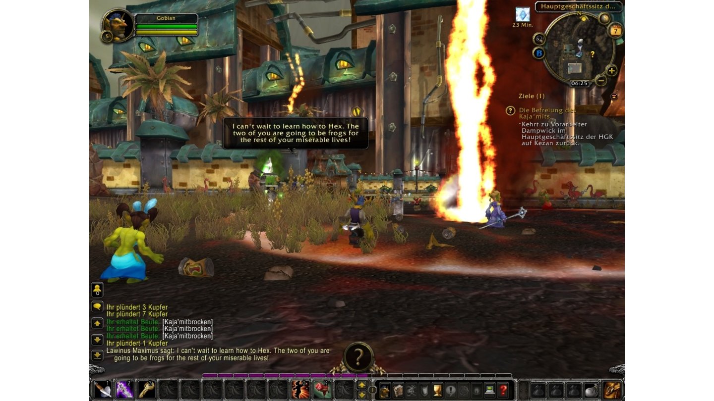 World of Warcraft: Cataclysm - Screenshots aus der BetaDas Startgebiet der Goblins wird am Ende ihrer Vorgeschichte von einem Vulkan zerstört.