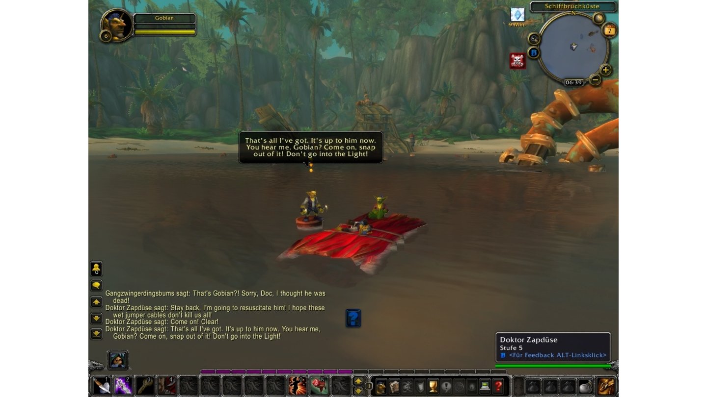World of Warcraft: Cataclysm - Screenshots aus der BetaGestrandet in Azshara. Hier bauen die Goblins schon bald eine neue Stadt auf.