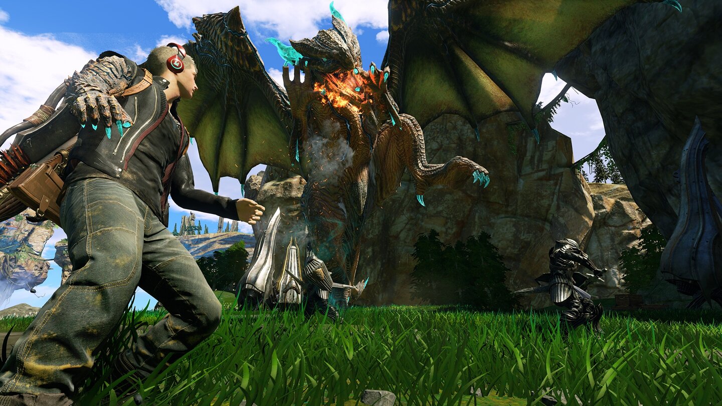 Scalebound
Platinum Games, die Macher von Bayonetta, entwickeln das Action-Rollenspiel Scalebound, in dem ihr mit bis zu vier Teilnehmern in gigantischen Drachenschlachten antreten werdet.
