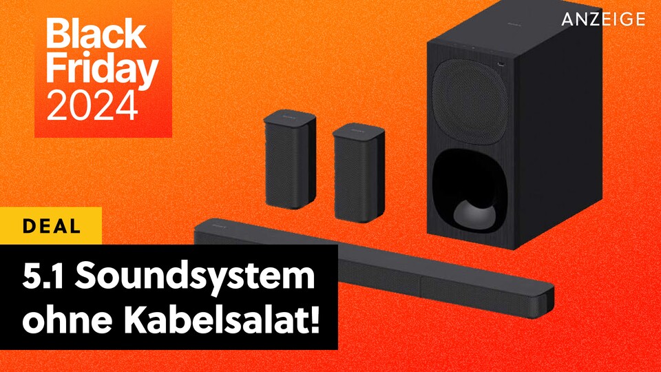 A 5.1 audio system is simply trauma on the TV - but what does it bring? Die Lösung: Eine kabellose Surroundanlage mit schlanken Lautsprechern!