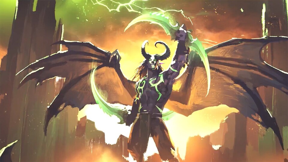 World of Warcraft: Legion - natürlich bekommt auch die neue Klasse, der Dämonenjäger, mit Patch 7.2 ein neues Mount. 