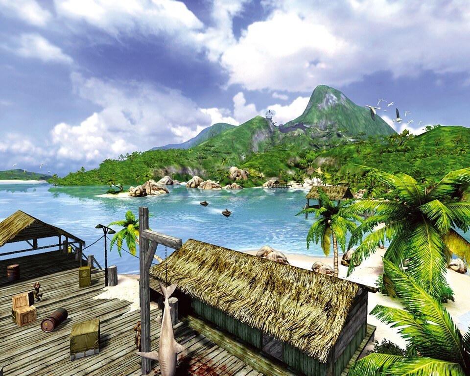 Far Cry: Das Technik-Highlight aus Deutschland sorgt 2004 für Aufsehen: Mit dem Patch 1.3 rüstete Crytek die ohnehin schon geniale Karibik- Optik mit High Dynamic Range Rendering auf.