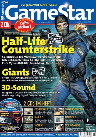 In der GameStar-Ausgabe 02/2001 ist erstmals eine Mod auf dem GameStar-Coverbild.