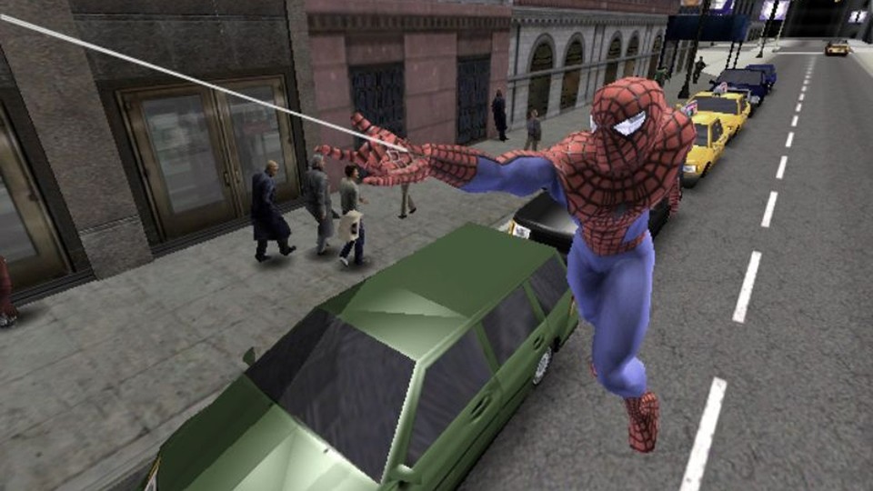 Die Open World Spider-Man 2 sieht heute zwar nicht mehr schick aus, ermöglicht aber noch immer wilde Spinnen-Schwünge.