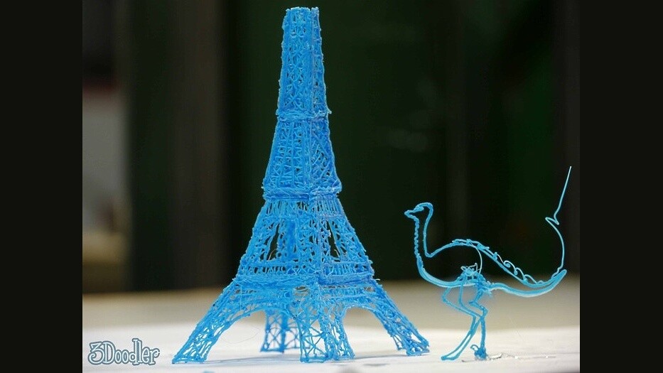 Ein mit dem 3Doodler erstellter Eiffelturm (Bildquelle: Kickstarter)