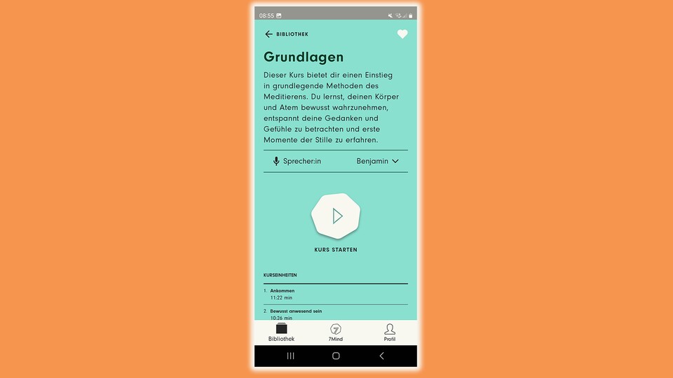 Ein kurzer Text sagt euch, was in diesem Kurs passiert.