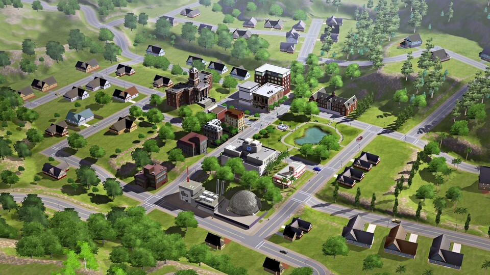 Auch in Die Sims 3 bleiben die Städte dörflich und überschaubar, können dafür aber nun frei von Ihnen erkundet werden.