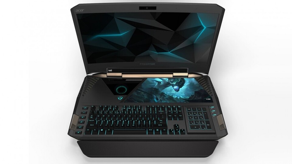 Das Acer Predator 21X ist ein Riesen-Notebook mit 21-Zoll-Curved-Display.