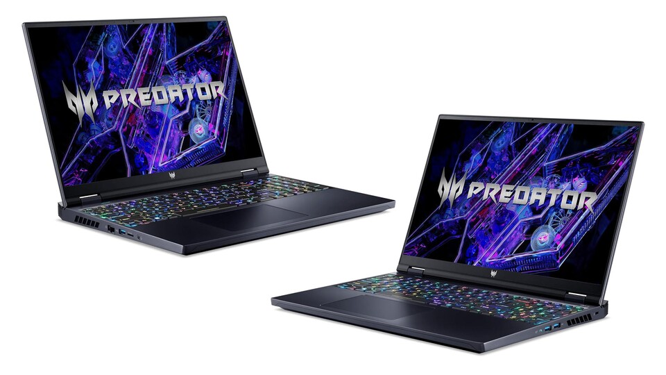 Der Acer Predator verfügt über eine Menge praktischer Anschlüsse und eine beleuchtete Tastatur.
