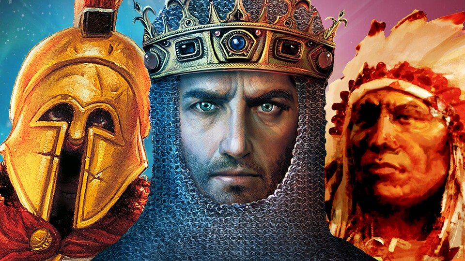 Wir widmen Age of Empires, Age of Empires 2 und Age of Empies 3 (von links) eine große Themenwoche. Noch nicht im Bild, aber auch dabei: Age of Empires 4.