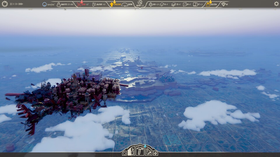 Airborne Kingdom kann auf seine Art sehr malerisch aussehen. Besonders, wenn die Sonne aufgeht.