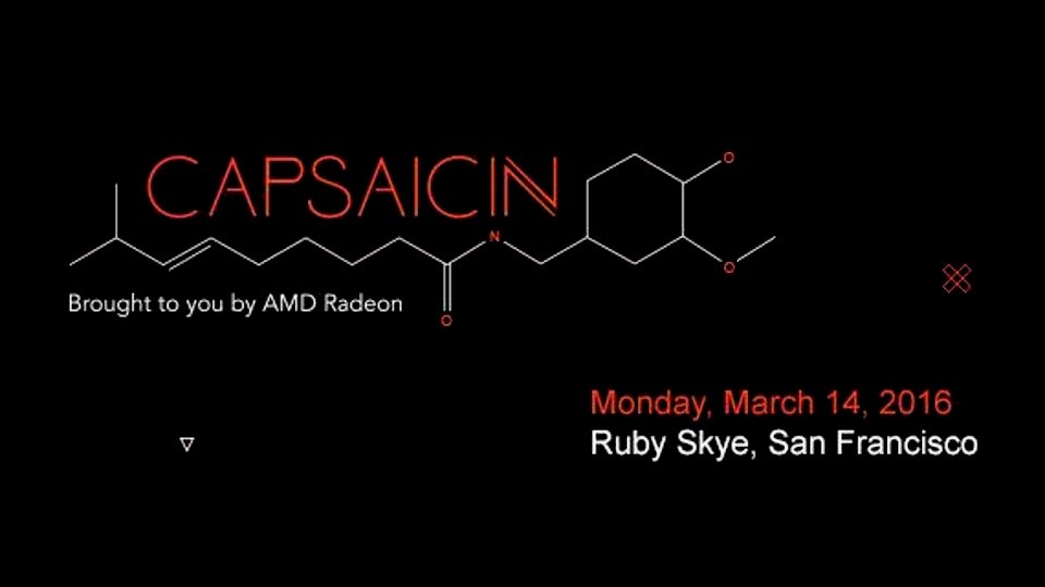 AMD wird während der GDC einen Webcast mit dem Titel Capsaicin anbieten.