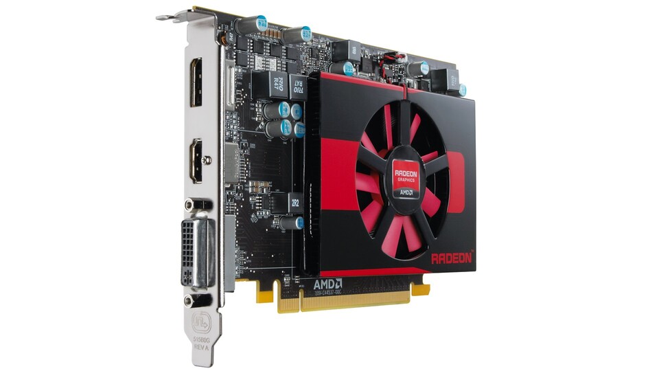 Der heulend laute Lüfter der Radeon HD 7750 wird hoffentlich von keinem Hersteller verwendet. Stromverbrauch und Preis sind hingegen erfreulich niedrig.