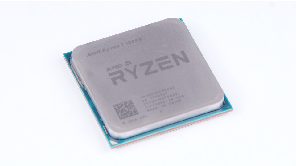 AMDs Ryzen 1800X ist mit acht vollwertigen Rechenkernen sowie AMDs Hyperthreading-Interpretation für bis zu 16 simultane Threads ausgestattet.